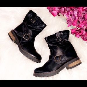 ALDO Leather Moto Bootie